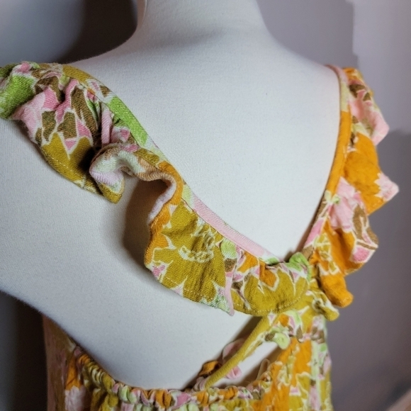 Urban Outfitters | Ruffled Mini Floral Sun Dress - Picture 5 of 8